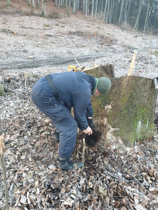 Nemecký puškový granát Pzgr40 svahovitý terén